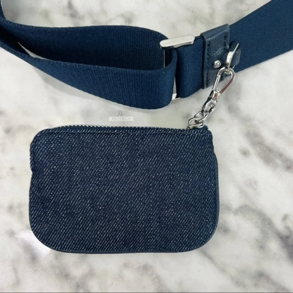 Kate Spade Denim Cherry Embroidered Rosie CrossbodyShoulder Bag & Coin Purse - Picture 6 of 11